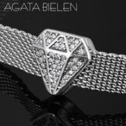 Charm do bransoletek modułowych klips diament reflexion