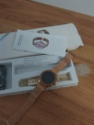 Smartwatch damski G208 – nowy | metalowy pasek + silikonowy w zestawie