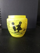 Wazon szklany zabytkowy Tango Art Deco. 7 cm x 7 cm