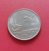 Moneta 1/4 dolara USA - 2004. Florida 1845