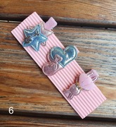 Zestaw spinek.Spinki do włosów z materiału.