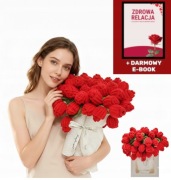 Ręcznie szydełkowany bukiet kwiatów/Koc 2w1 prezent na każdą okazję +GRATIS