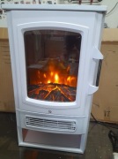 Kominek stojący z funkcją grzewczą