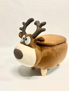 Nowa pufa dziecięca renifer ze schowkiem