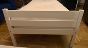 Łóżko 90x190 Drewniane Białe + Materac 