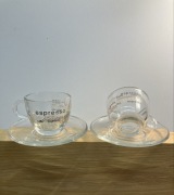 filizanki szklane dla zakochanych ESPRESSO pojemnosc 75ml śliczne malenstwa