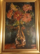 Kwiaty,  Wincenty Smolak, rozmiar 50x33cm.