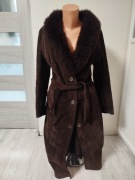 Kożuch długi naturalna skóra Włochy- L