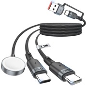 Kabel Apple Watch + usb-c 2x 3in1