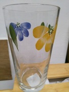 Szklanki do napojów vintage w stokrotki wysokie komplet 12 sztuk nowe