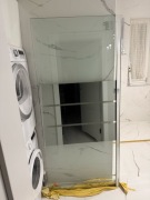 Ścianka prysznicowa GoodHome Beloya 90 cm chrom/szkło lustrzane