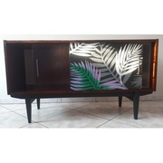 Odnowiona KOMODA z PRL z drzwiami przesuwnymi 