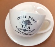 Filiżanka ceramiczna + spodek Sweet Home 200ml