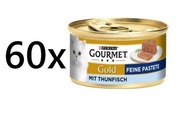 60szt Karma Pasztet Gourmet Gold Feine Pastete Tuńczyk 85g