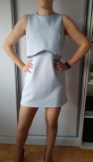 Elegancka błękitna sukienka bez rękawów rozm.M