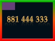 881 444 333 ZŁOTY NUMER STARTER PLAY ŁATWY NA KARTĘ PREPAID GSM
