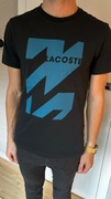 Lacoste czarny r shirt graphic modny M jesień