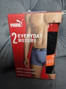 Puma 2pak bokserki męskie czarne nowe oryginalne rozmiar L 