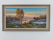 Obraz olejny . Sygnowany .