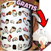 Hit mega nowy kubek penisy gratis breloczek penis super prezent panieński