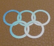 Podkładki 7x10x0,1 do regulacji luzu kołowrotków 