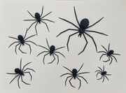 Zestaw Halloweenowych Pająków - 8 Sztuk