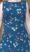 Warehouse sukienka letnia granatowa w kwiaty wiskoza L XL 42 40 okazja