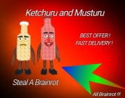 Roblox Steal A Brainrot Ketchuru and Musturu 600m/s NAJTANIEJ !