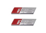 Naklejka RS LINE AUDI 28mm 28x9mm Emblemat Kierownica Logo znaczek SLINE