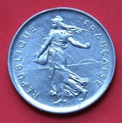 5  Franków  1972   r  -  Francja   Siewczyni 