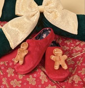 Męskie świąteczne kapcie ciastka 45/46