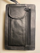 Saszetka męska czarna do ręki skóra naturalna produkt polski