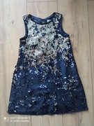 H&M sukienka cekiny 122 6-7
