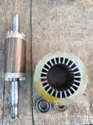 Wirnik ,stojan ,łożyska Generatora prądu 2 kW