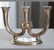 WMF Niemcy secesja Art-deco  lata 30-te Świecznik posrebrzany na 3 świece