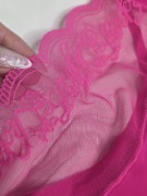 DD MEATIN PIĘKNE FIGI STRINGI KORONKA PINK ROZM: XL