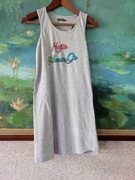 koszulka tunika Hello Flamingo bluzka letnia plażowa przewiewna basenowa