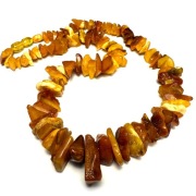 Fiolekart - Naszyjnik, biżuteria artystyczna - bursztyn