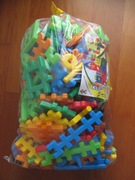 Klocki konstrukcyjne wafle MIX 190 el