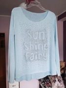 Lekki sweterek damski  błękitny 