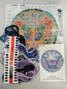 Haft krzyżykowy motyl 36 cm