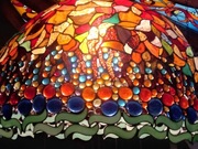 Lampa witrażowa wisząca