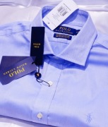 Polo Ralph Lauren  koszula Stretch  L 42 Easy Care Japan Sel. niebieska 