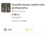 Kowadło bardzo ciężkie duże solidne profesjonalne 