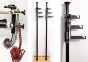 Zestaw 2x MANFROTTO AutoPole 032 wys. 3,7m z uchwytami na tła. Studio foto.