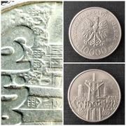 Moneta 10000 zł 1990 r. Solidarność