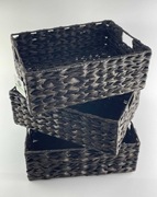 Koszyk do przechowywania pleciony, kosz organizer 30x40cm 3 szt 