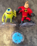 Zestaw 3 figurek do gry Disney Infinity 1.0 Mike Sully i Anna z Krainy lodu