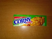 Corny baton orzechowy z orzechami i migdałami 2006 puste opakowanie