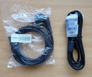 Komplet nowych kabli - zasilający do komputera i RGB